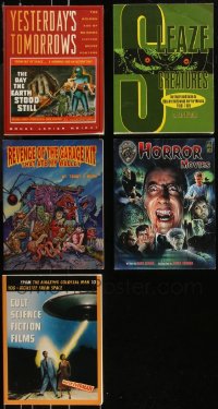 1d0575 LOT OF 5 HORROR/SCI-FI SOFTCOVER BOOKS 1990s-2000s filled with great movie images!