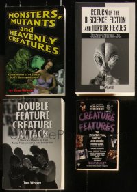 1d0574 LOT OF 4 HORROR/SCI-FI SOFTCOVER BOOKS 1990s-2000s filled with great movie images!