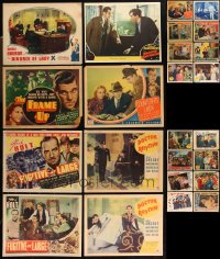 1d0414 LOT OF 24 MOSTLY 1930S-1940S LOBBY CARDS 1930s-1940s incomplete sets from several movies!