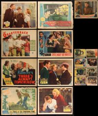 1d0413 LOT OF 25 MOSTLY 1930S-1940S LOBBY CARDS 1930s-1940s incomplete sets from several movies!