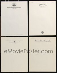 1d0477 LOT OF 4 1930S-1950S STUDIO LETTERHEAD stationery 1930s-1950s MGM, Warner Bros & more!