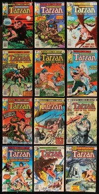 1d0442 LOT OF 12 1970S TARZAN COMIC BOOKS 1970s Lord of the Jungle series from Marvel Comics!