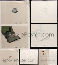 1d0441 LOT OF 5 BRAVE LITTLE TOASTER ANIMATION CELS 1987 Disney, with original pencil drawings!
