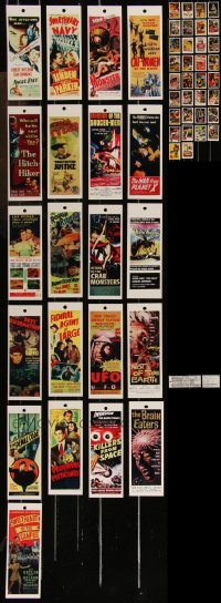 1d0773 LOT OF 55 MOVIE POSTER BOOKMARKS AND CARDS 1997-1998 with classic insert & one-sheet images!