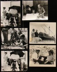 1d0705 LOT OF 6 RAY HARRYHAUSEN CANDID ON SET 8X10 STILLS 1960s the special effects legend!