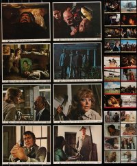 1d0655 LOT OF 64 MINI LOBBY CARDS 1970s complete sets from a variety of different movies!