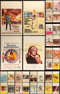 1d0059 LOT OF 40 MOSTLY UNFOLDED 1960S WINDOW CARDS 1960s a variety of cool movie images!