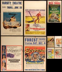 1d0065 LOT OF 13 UNFOLDED AND FORMERLY FOLDED WINDOW CARDS 1940s-1970s a variety of movie images!