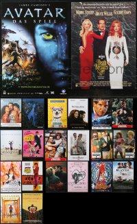 1d0917 LOT OF 26 MOSTLY UNFOLDED MISCELLANEOUS NON-US MOVIE POSTERS 1970s-2020s a variety of images!