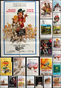 1d0231 LOT OF 47 FOLDED ONE-SHEETS 1970s-1980s great images from a variety of different movies!