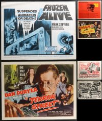 1d1005 LOT OF 6 UNFOLDED AND FORMERLY FOLDED HALF-SHEETS 1940s-1960s a variety of movie images!