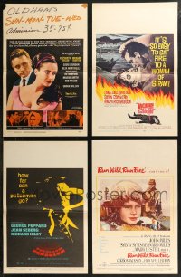 1d0066 LOT OF 12 WINDOW CARDS 1960s-1970s great images from a variety of different movies!