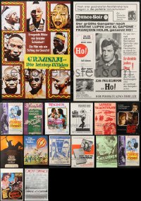 1d0915 LOT OF 20 MOSTLY FORMERLY FOLDED MISCELLANEOUS NON-US MOVIE POSTERS 1960s-1980s cool!