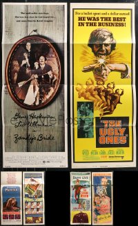 1d0491 LOT OF 6 FOLDED 1950S-1970S INSERTS 1950s-1970s great images from a variety of different movies!