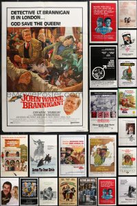 1d0263 LOT OF 23 FOLDED ONE-SHEETS 1970s great images from a variety of different movies!