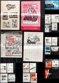 1d0544 LOT OF 24 UNCUT PRESSBOOKS 1960s-1970s cool advertising from a variety of different movies!