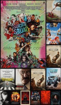 1d1130 LOT OF 18 UNFOLDED DOUBLE-SIDED 27X40 ONE-SHEETS 2000s-2010s a variety of movie images!