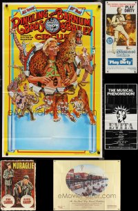 1d0801 LOT OF 6 FOLDED MISCELLANEOUS POSTERS 1960s-1980s a variety of different images!