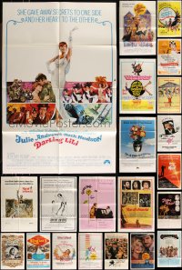 1d0255 LOT OF 25 FOLDED 1950S-80S ONE-SHEETS FROM MUSICAL MOVIES 1950s-1980s great images!