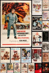 1d0233 LOT OF 42 FOLDED ONE-SHEETS 1960s-1980s great images from a variety of different movies!