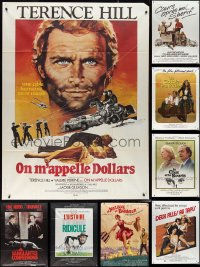 1d0109 LOT OF 12 FOLDED FRENCH ONE-PANELS 1970s-1980s great images from a variety of movies!