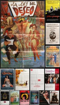 1d0286 LOT OF 20 FOLDED 1970S-80S ONE-SHEETS FROM FOREIGN CLASSIC MOVIES 1970s-1980s cool!
