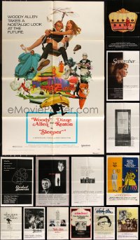1d0318 LOT OF 16 FOLDED 1960S-80S ONE-SHEETS FROM WOODY ALLEN MOVIES 1960s-1980s cool images!