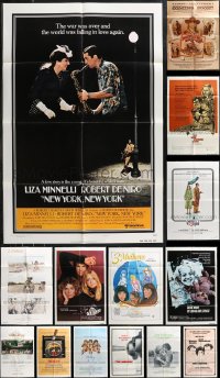 1d0278 LOT OF 21 FOLDED 1970S ONE-SHEETS FROM NEW AMERICAN CINEMA MOVIES 1970s cool movie images!