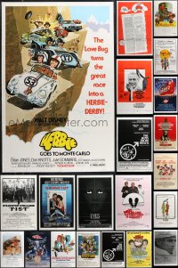 1d0250 LOT OF 25 FOLDED ONE-SHEETS 1970s-1980s great images from a variety of different movies!