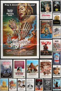 1d0225 LOT OF 55 FOLDED ONE-SHEETS 1970s-1980s great images from a variety of different movies!
