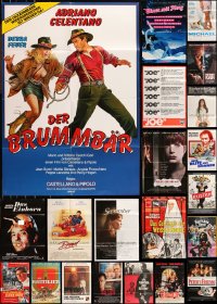 1d0503 LOT OF 83 FOLDED GERMAN A1 POSTERS 1970s-1980s great images from a variety of movies!