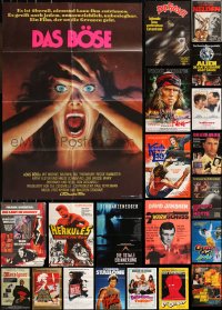 1d0504 LOT OF 98 FOLDED GERMAN A1 POSTERS 1970s-1980s great images from a variety of movies!