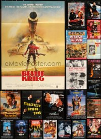 1d0501 LOT OF 67 FOLDED GERMAN A1 POSTERS 1970s-1990s great images from a variety of movies!