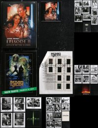 1d0519 LOT OF 6 PRESSKITS 1980s-2000s great images from a variety of different movies!