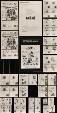 1d0170 LOT OF 47 UNCUT PRESSBOOKS AND PRESS SHEETS 1940s-1980s advertising for a variety of movies!