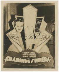1f2303 CHARMING SINNERS 8.25x10 still 1929 homemade theater display from Charlotte North Carolina!