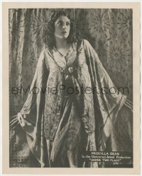 1f2405 UNDER TWO FLAGS deluxe 8x10 still 1922 Priscilla Dean scared close-up, directed by Tod Browning