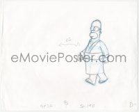 1f0165 SIMPSONS animation art 2000s cartoon pencil drawing of Homer wearing robe!