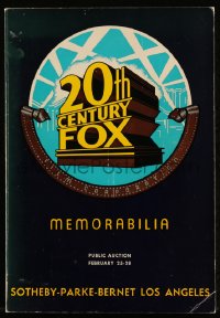 1f0102 SOTHEBY-PARKE-BERNET LOS ANGELES set of 2 auction catalogs 1971 20th Century-Fox Memorabilia!