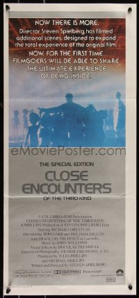 1f1649 CLOSE ENCOUNTERS OF THE THIRD KIND S.E. Aust daybill 1981 Spielberg classic with new scenes!