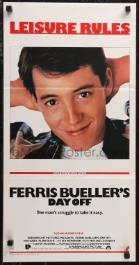 1f1656 FERRIS BUELLER'S DAY OFF Aust daybill 1986 Matthew Broderick in John Hughes teen classic!