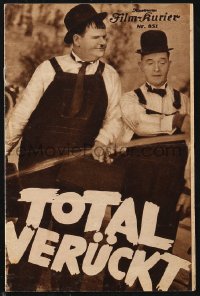 1f2206 TOTAL VERUCKT Austrian program 1934 Stan Laurel & Oliver Hardy are Totally Crazy, rare!