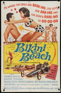 1f0929 BIKINI BEACH 1sh 1964 Frankie Avalon, Annette Funicello, sexy Martha Hyer!