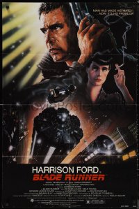 1f0936 BLADE RUNNER NSS style 1sh 1982 Ridley Scott sci-fi classic, art of Harrison Ford by Alvin!
