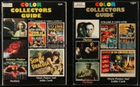 1f0195 COLOR COLLECTORS GUIDE set of 2 softcover book 1990 & 1993 with all color movie poster images!