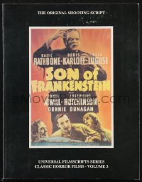1f0208 SON OF FRANKENSTEIN softcover book 1990 original shooting script with photos from the movie!