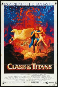 1f0963 CLASH OF THE TITANS 1sh 1981 Ray Harryhausen, fantasy art by Greg & Tim Hildebrandt!