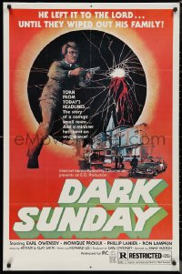 1f0975 DARK SUNDAY 1sh 1976 Earl Owensby is a skid row minister hell-bent on vengeance!