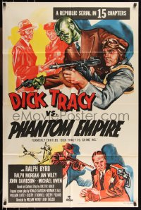 1f0979 DICK TRACY VS. CRIME INC. 1sh R1952 Ralph Byrd detective serial, The Phantom Empire!