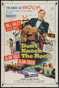 1f0985 DON'T KNOCK THE ROCK 1sh 1957 Bill Haley & his Comets, sequel to Rock Around the Clock!